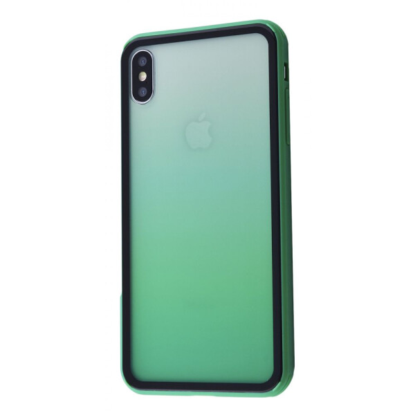 

Чехол-накладка Colorful Gradient Transparent Case iPhone Xs Max green