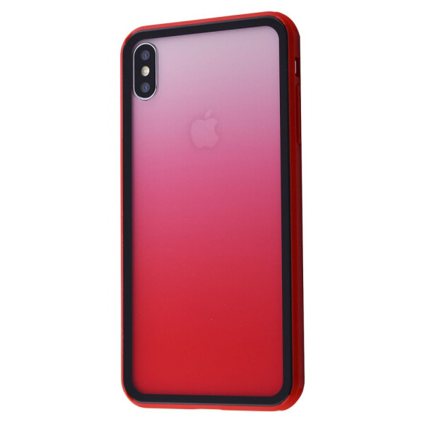 

Чехол-накладка Colorful Gradient Transparent Case iPhone Xs Max red