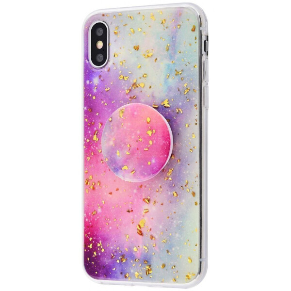 

Чехол-накладка Confetti mramor case with pop socket (TPU) iPhone Xs Max 03