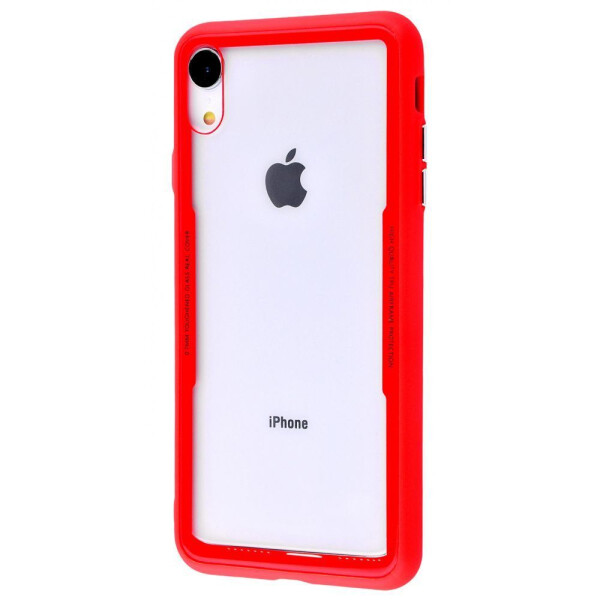 

Чехол-накладка Glass Case 0.5 mm TPU corners iPhone Xr red