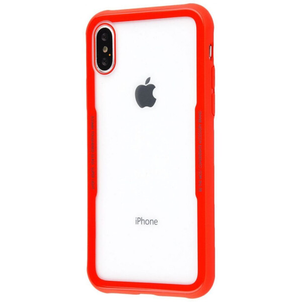 

Чехол-накладка Glass Case 0.5 mm TPU corners iPhone Xs Max red
