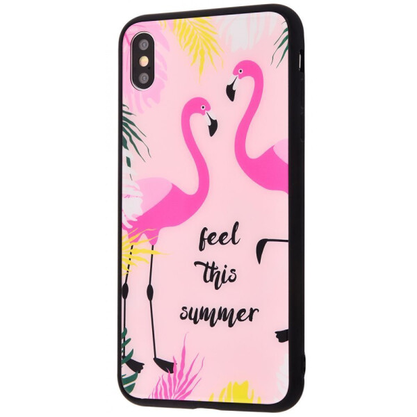 

Чехол-накладка Glass case My style (Glass +TPU) iPhone Xs Max 19