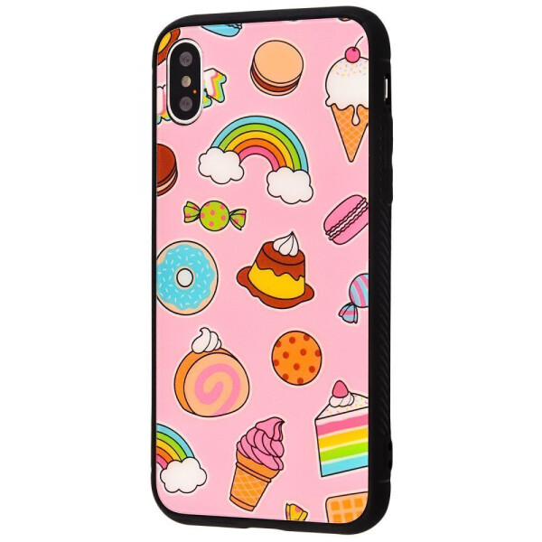 

Чехол-накладка Glass case My Style New iPhone Xs Max sweets_and_rainbow