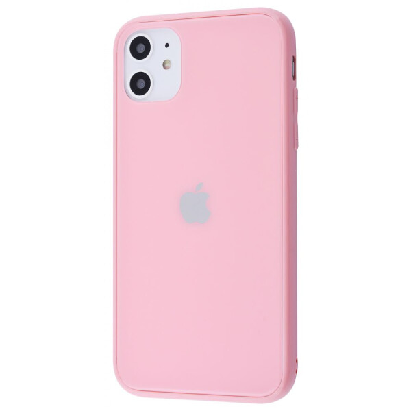 

Чехол-накладка Glass iPhone case New iPhone 11 pink