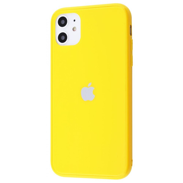

Чехол-накладка Glass iPhone case New iPhone 11 yellow