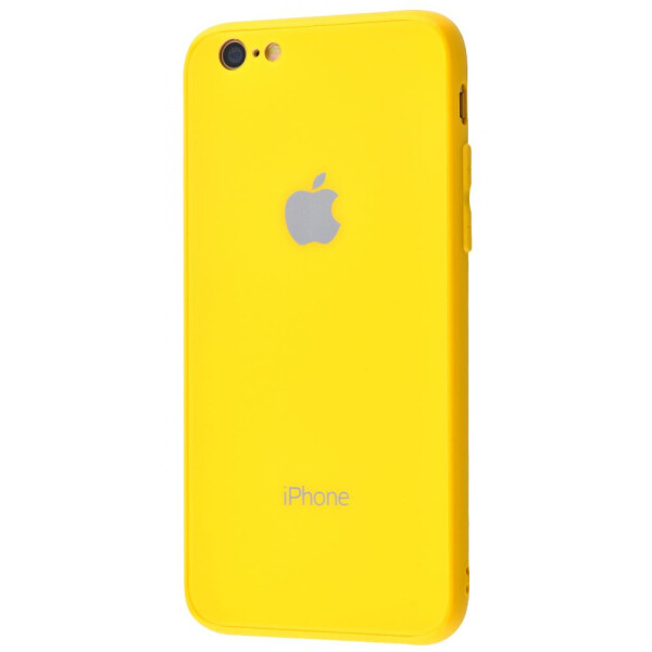 

Чехол-накладка Glass iPhone case New iPhone 6/6s yellow
