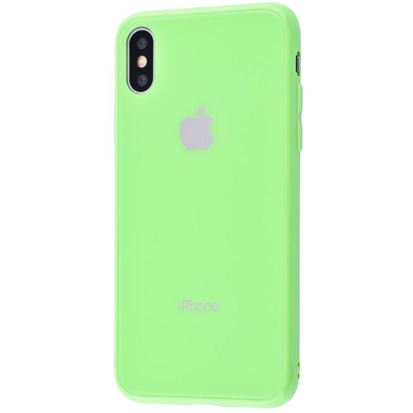 

Чехол-накладка Glass iPhone case New iPhone Xs Max green