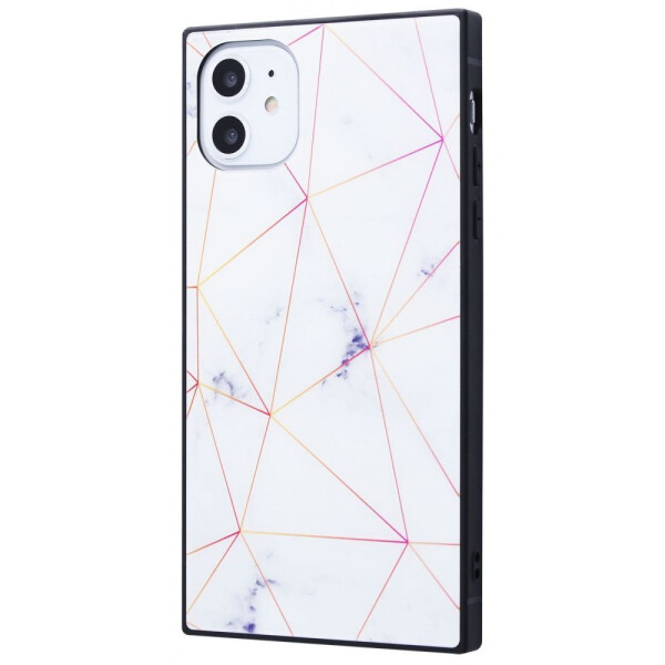 

Чехол-накладка Habitu Black Ziarat (Glass+TPU) iPhone 11 white