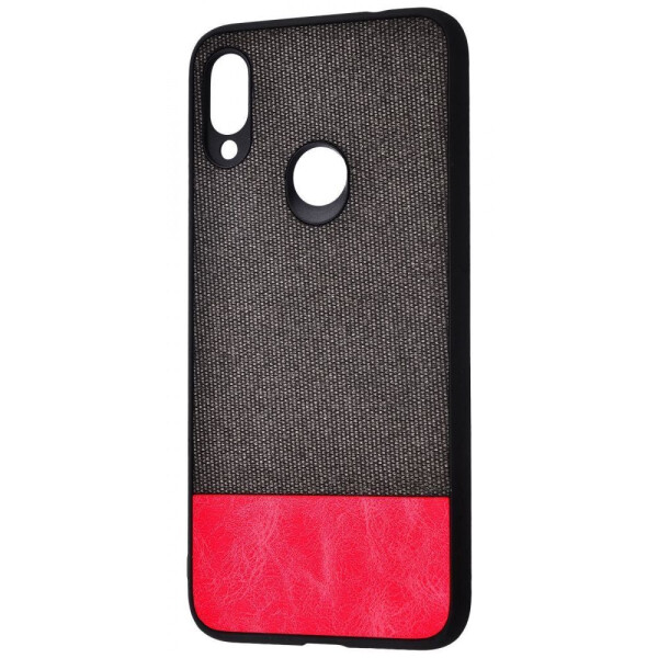 

Чехол-накладка Hard Textile Case Huawei Y7 2019 black_red