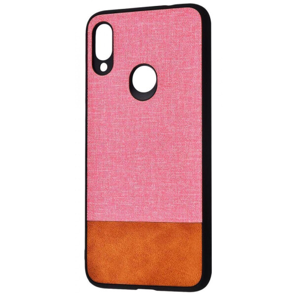 

Чехол-накладка Hard Textile Case Huawei Y7 2019 pink_brown