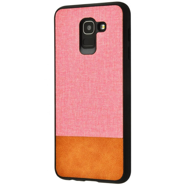 

Чехол-накладка Hard Textile Case Samsung Galaxy A6 2018 (A600F) pink_brown
