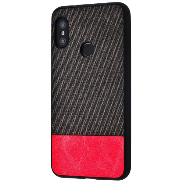 

Чехол-накладка Hard Textile Case Xiaomi Mi A2 Lite/Redmi 6 Pro black_red