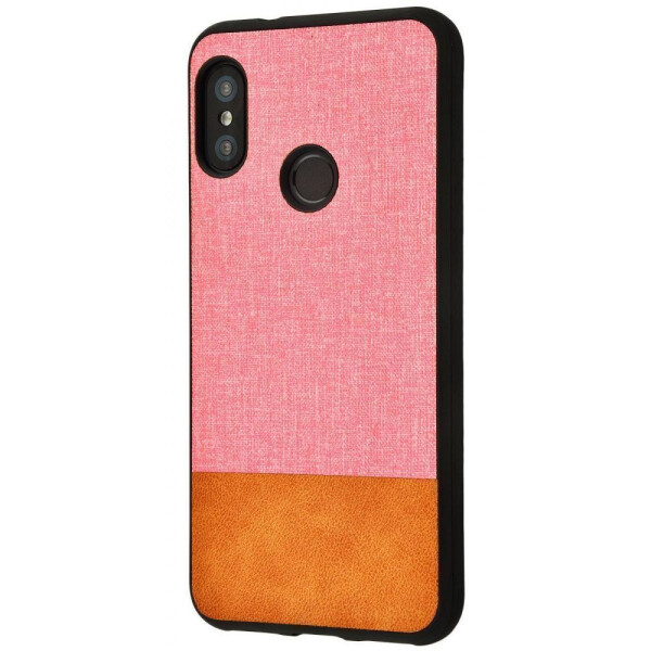 

Чехол-накладка Hard Textile Case Xiaomi Mi A2 Lite/Redmi 6 Pro pink_brown