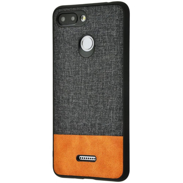 

Чехол-накладка Hard Textile Case Xiaomi Redmi 6 black_brown