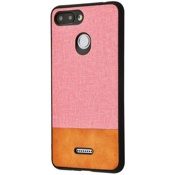 

Чехол-накладка Hard Textile Case Xiaomi Redmi 6 pink_brown