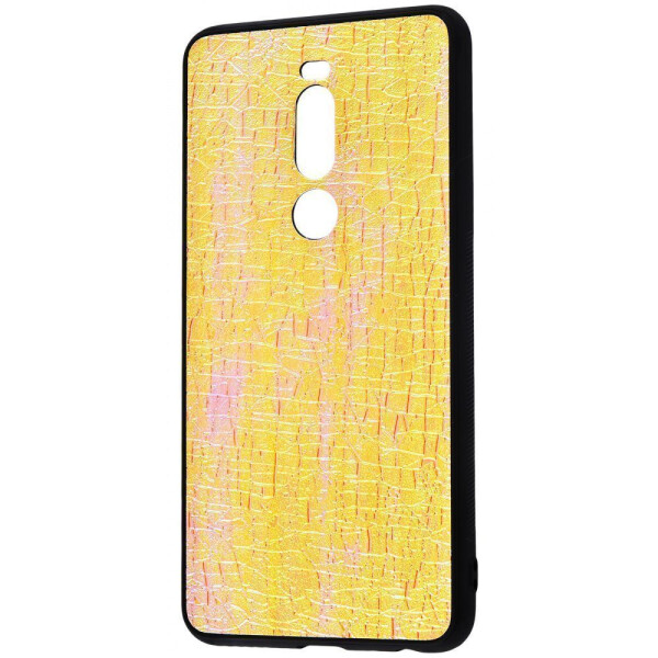 

Чехол-накладка Holographic Leather Case Meizu M8 Note (Note 8) gold