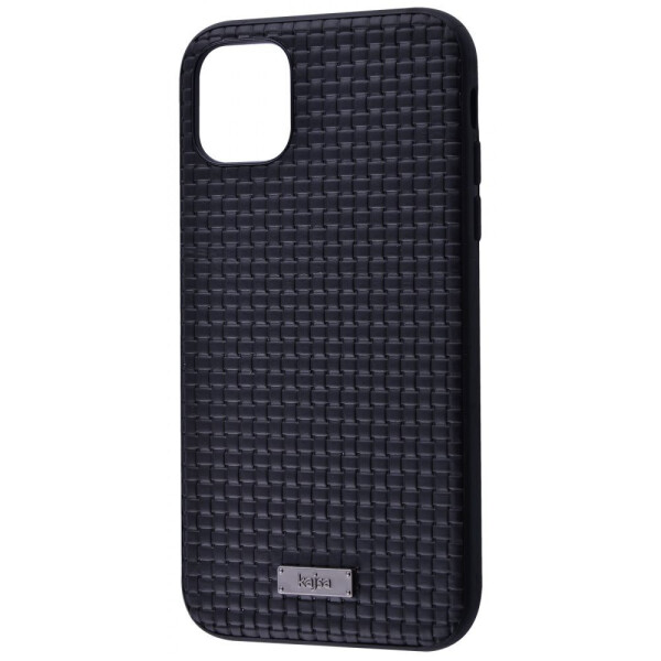 

Чехол-накладка Kajsa Weaving Pattern Series (Genuine Leather) iPhone 11 black