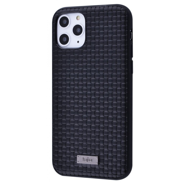 

Чехол-накладка Kajsa Weaving Pattern Series (Genuine Leather) iPhone 11 Pro black