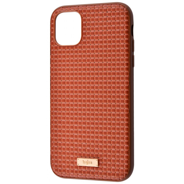 

Чехол-накладка Kajsa Weaving Pattern Series (Genuine Leather) iPhone 11 Pro brown