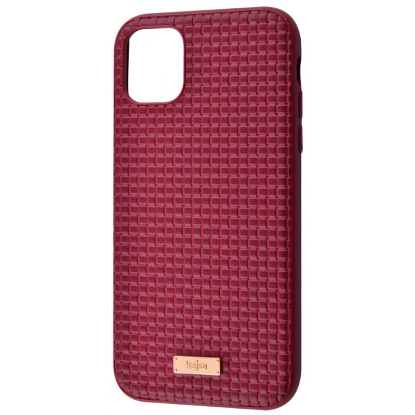

Чехол-накладка Kajsa Weaving Pattern Series (Genuine Leather) iPhone 11 Pro red