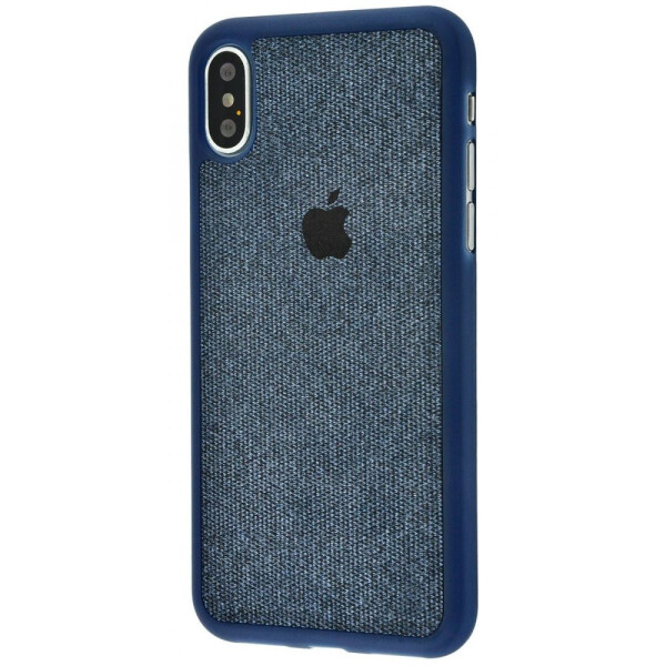 

Чехол-накладка Label Case Textile iPhone X blue