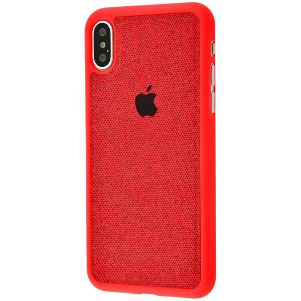 

Чехол-накладка Label Case Textile iPhone X red