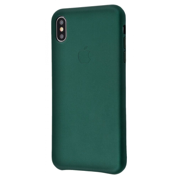 

Чехол-накладка Leather case (Leather) iPhone X/Xs forest_green