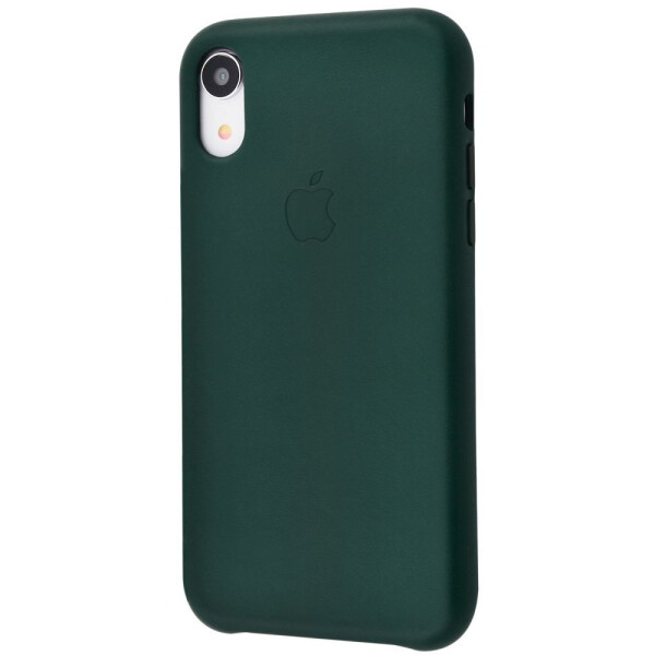 

Чехол-накладка Leather case (Leather) iPhone Xr forest_green