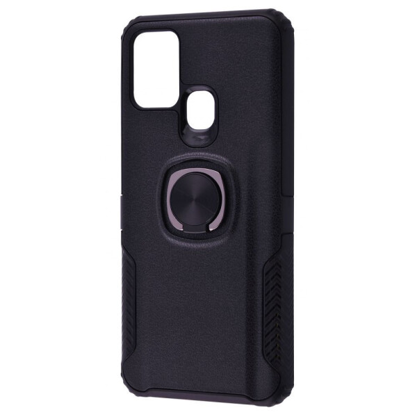 

Чехол-накладка Leather Design Case With Ring (PC+TPU) Samsung Galaxy M31 (M315F) black