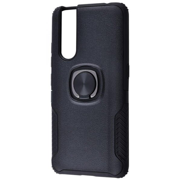 

Чехол-накладка Leather Design Case With Ring (PC+TPU) VIVO V15 Pro black