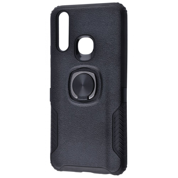 

Чехол-накладка Leather Design Case With Ring (PC+TPU) VIVO Y15/Y17 black