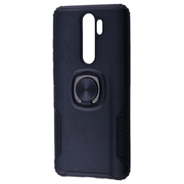 

Чехол-накладка Leather Design Case With Ring (PC+TPU) Xiaomi Redmi Note 8 Pro black