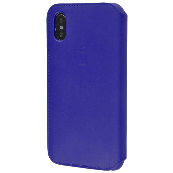 

Чехол-книжка Leather Folio iPhone X blue