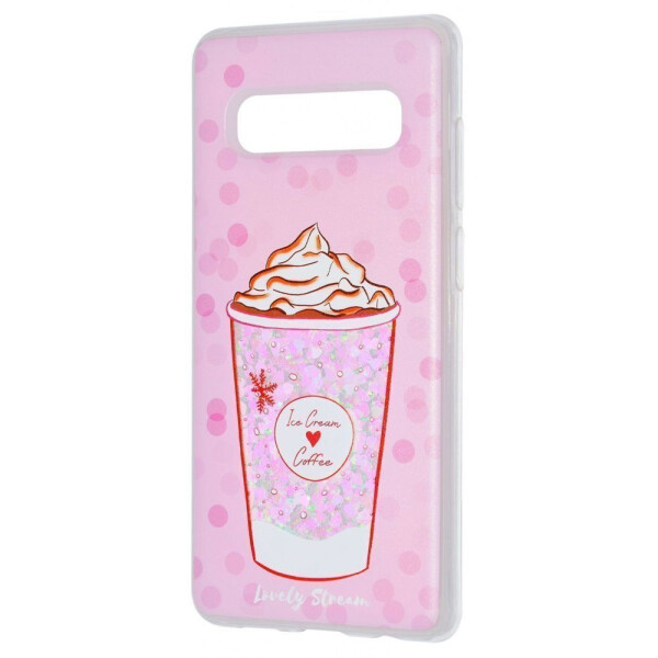 

Чехол-накладка Lovely Stream Samsung Galaxy S10 Plus ice_cream_coffee_pink