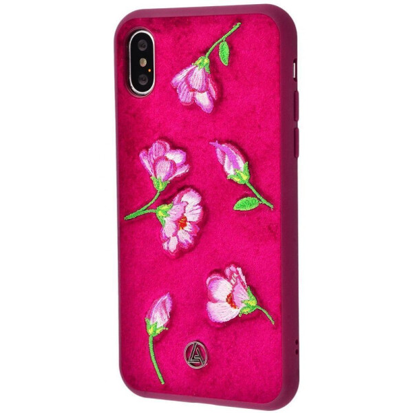 

Чехол-накладка Luna Aristo Textil Flowers iPhone X/Xs rose