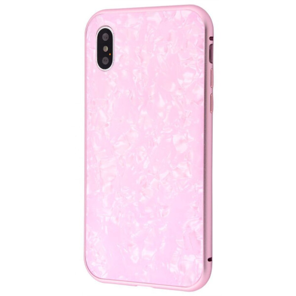 

Чехол-накладка Magnette glass case Full 360 Jelly Eye series iPhone Xs Max pink