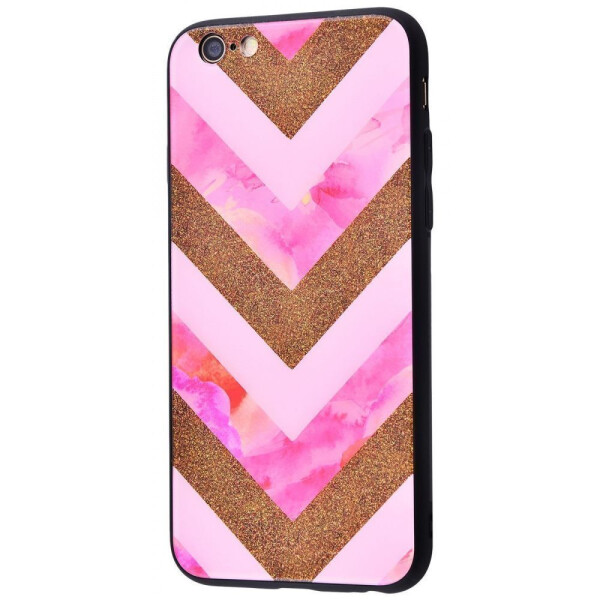 

Чехол-накладка Marble High quality Case (Tempering glass+TPU) iPhone 6/6s 05