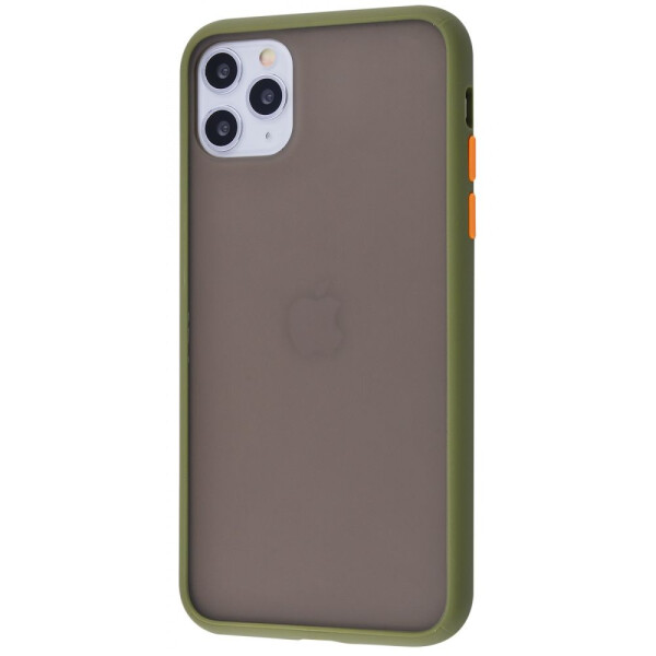 

Чехол-накладка Matte Color Case (TPU) iPhone 11 Pro army_green_orange
