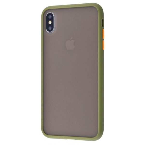 

Чехол-накладка Matte Color Case (TPU) iPhone Xs Max army_green_orange