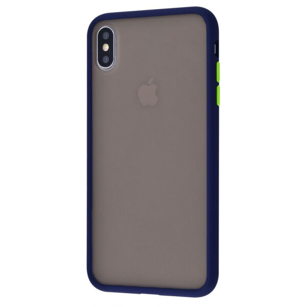 

Чехол-накладка Matte Color Case (TPU) iPhone Xs Max dark_blue_yellow