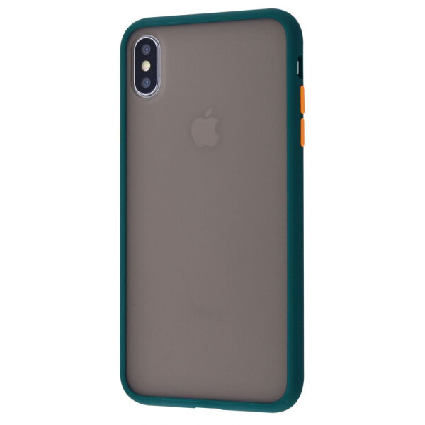 

Чехол-накладка Matte Color Case (TPU) iPhone Xs Max dark_green_orange