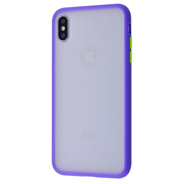 

Чехол-накладка Matte Color Case (TPU) iPhone Xs Max purple_yellow