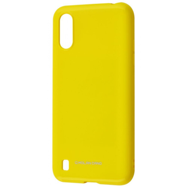 

Чехол-накладка Molan Cano Glossy Jelly Case Samsung Galaxy A01 (A015F) yellow