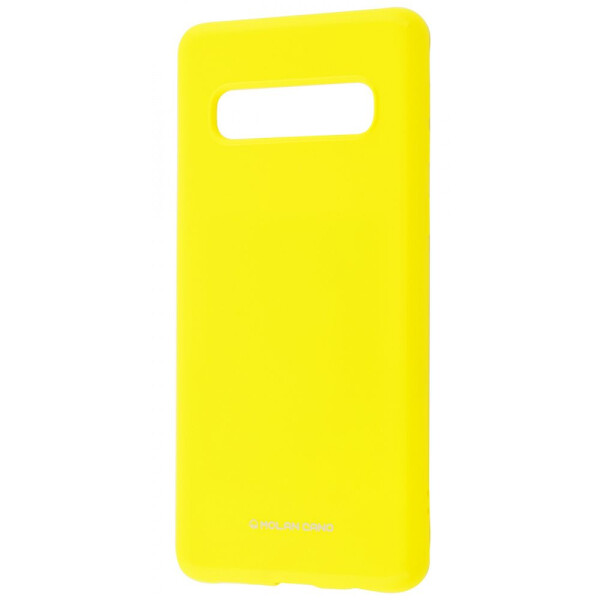 

Чехол-накладка Molan Cano Glossy Jelly Case Samsung Galaxy S10 yellow