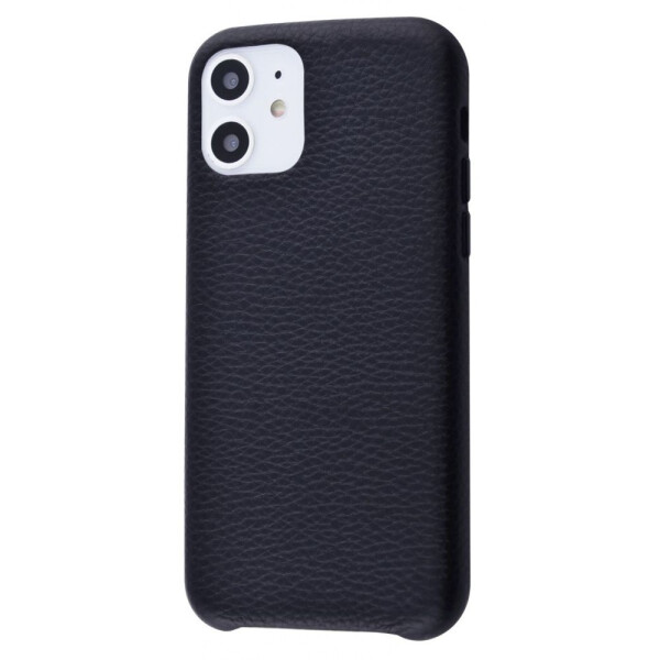 

Чехол-накладка Natural Leather Grainy iPhone 11 black