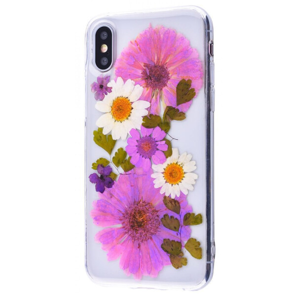 

Чехол-накладка Nature flowers silicone case (TPU) iPhone X/Xs 12