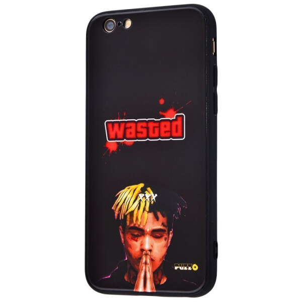 

Чехол-накладка Puzzo glass case mad series (Glass+TPU) iPhone 6/6s 28