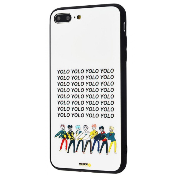 

Чехол-накладка Puzzo glass case mad series (Glass+TPU) iPhone 7 Plus/8 Plus 03