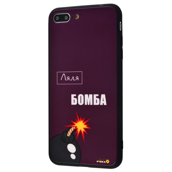 

Чехол-накладка Puzzo glass case mad series (Glass+TPU) iPhone 7 Plus/8 Plus 09