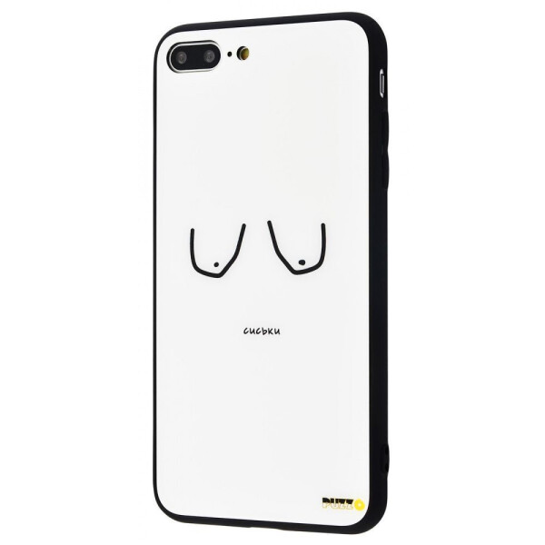 

Чехол-накладка Puzzo glass case mad series (Glass+TPU) iPhone 7 Plus/8 Plus 19